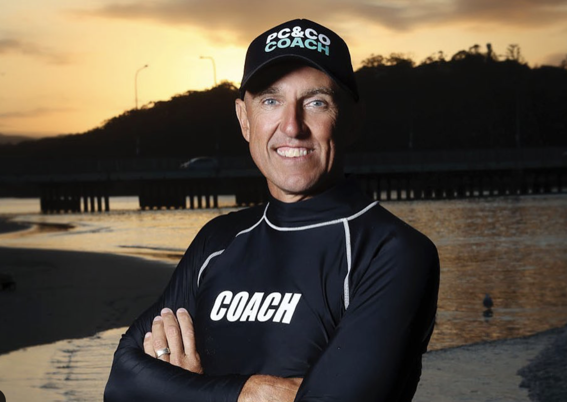 Phil Clayton coaching at Tallebudgera Creek on the Gold Coast